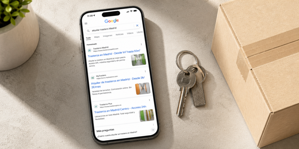 landing page para convertir visitas en reservas en tu centro de trasteros